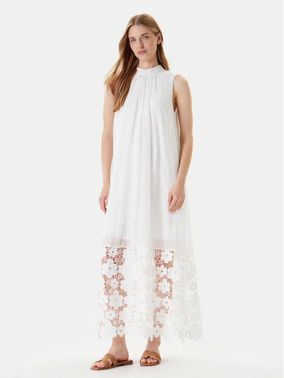 YAS Sukienka letnia Twigsy 26037703 Biały Relaxed Fit