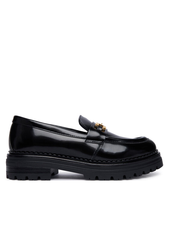 Elisabetta Franchi Loafersy F4A4-E0644-1259 S Czarny