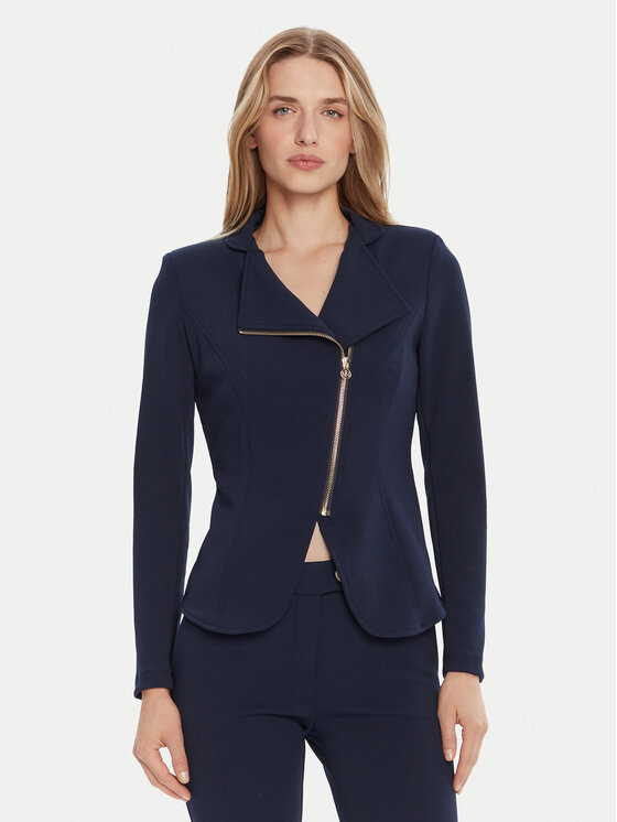 Rinascimento Marynarka CFC0125220003 Granatowy Slim Fit