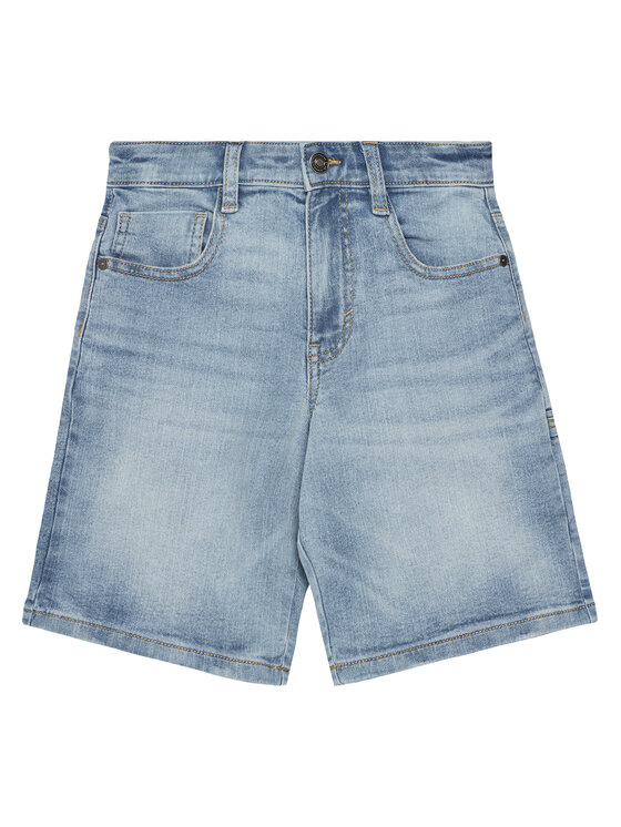 United Colors Of Benetton Szorty jeansowe 4PORC903I Niebieski Straight Fit