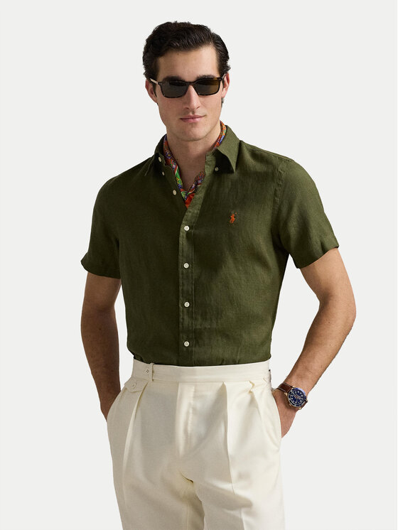 Polo Ralph Lauren Koszula 710968912002 Khaki Custom Fit