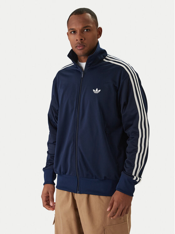 adidas Bluza Firebird KD8313 Granatowy Loose Fit