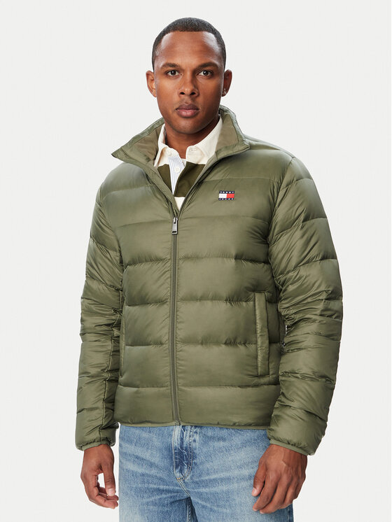 Tommy Jeans Kurtka puchowa DM0DM23231 Zielony Regular Fit