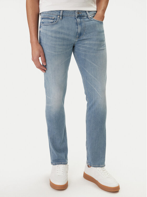 Guess Jeansy M6RAS2 D6761 Niebieski Slim Tapered Fit