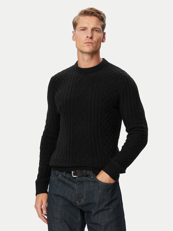 Guess Sweter M6BR28 Z1549 Czarny Regular Fit