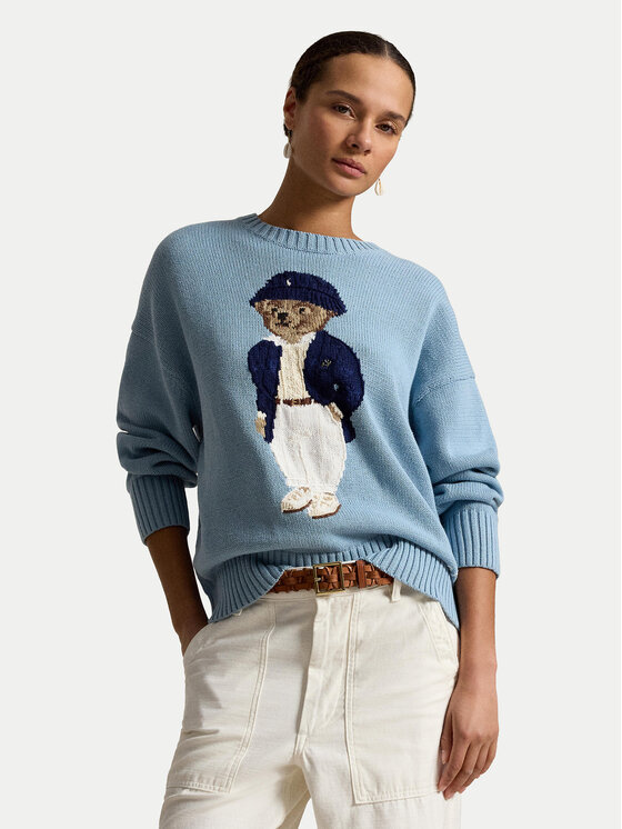 Polo Ralph Lauren Sweter 211B17743001 Niebieski Regular Fit