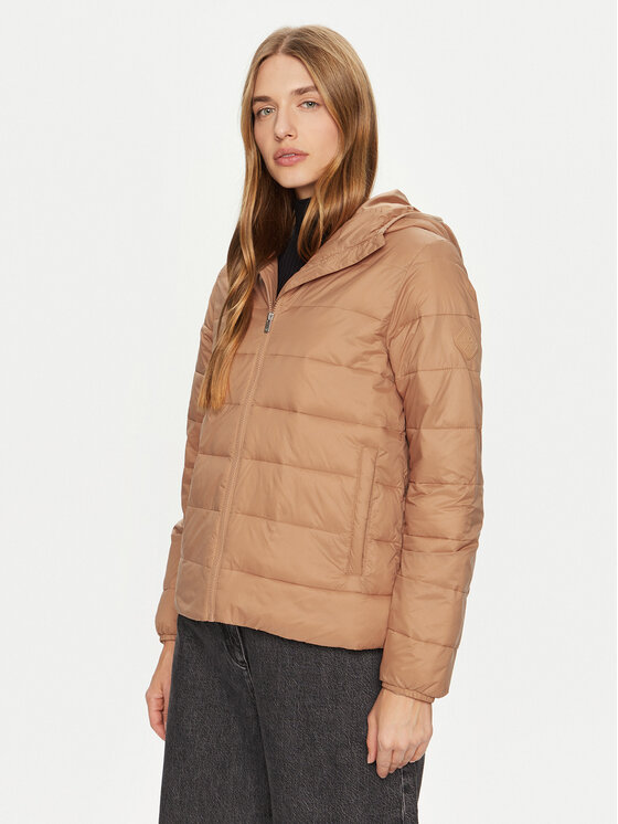 Roxy Kurtka zimowa Wind Bliss ERJJK03618 Beżowy Relaxed Fit