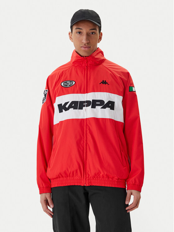 Kappa Wiatrówka Authentic Sullix 382568W Czerwony Oversize