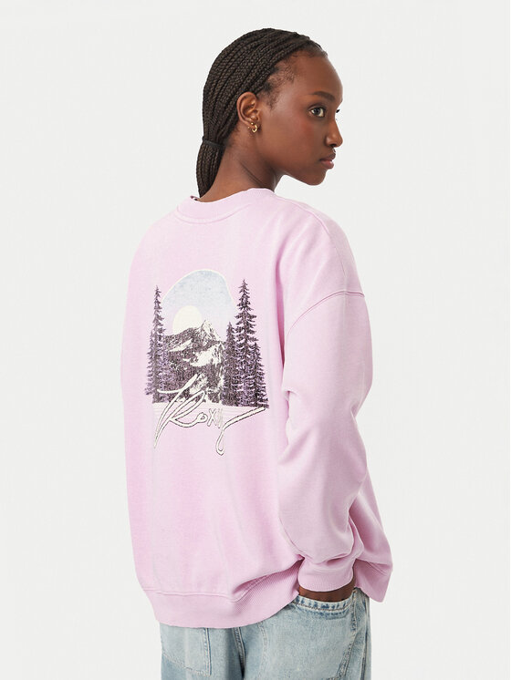 Roxy Bluza Cross Your Mind ERJFT05113 Różowy Regular Fit