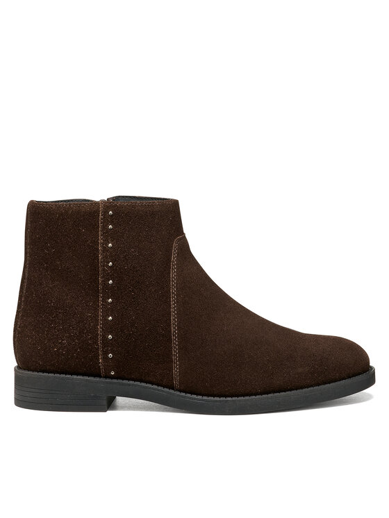 Geox Botki D Esmeena D6811B 22 C6013 Brązowy ciemny