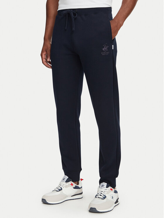 Beverly Hills Polo Club Spodnie dresowe M6340B Granatowy Regular Fit