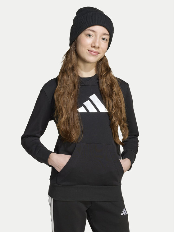 adidas Bluza Glam Graphic JV5267 Czarny Regular Fit