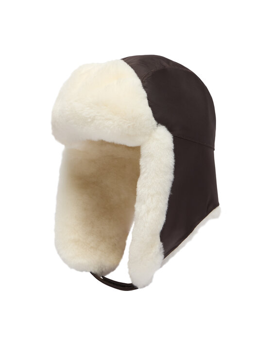 EMU Australia Czapka Aviator K7024 Brązowy ciemny
