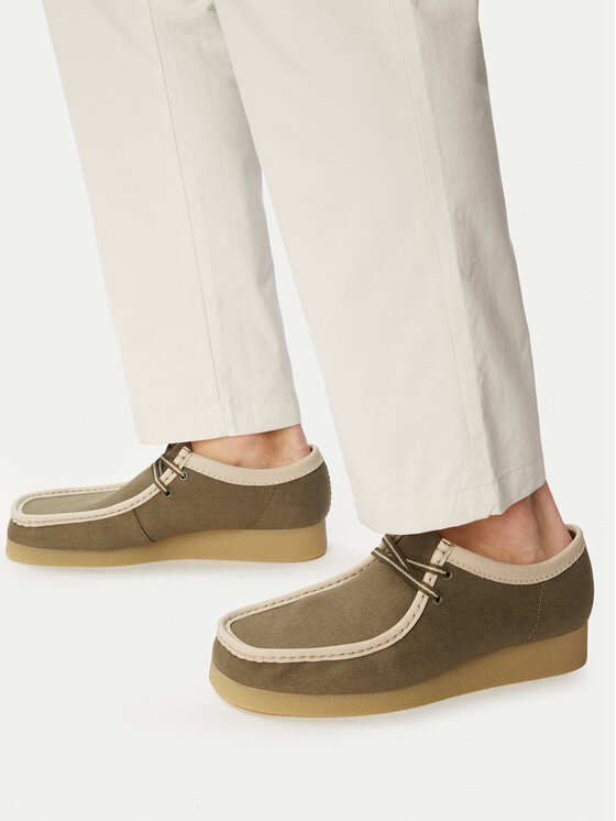 Clarks Półbuty Wallabee EVO 26186172 Zielony