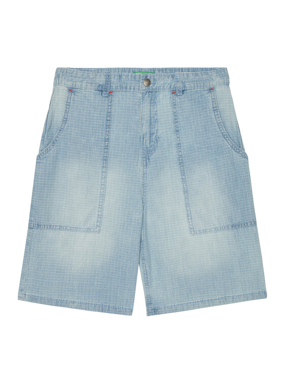United Colors Of Benetton Szorty materiałowe 43Z9C9042 Niebieski Regular Fit