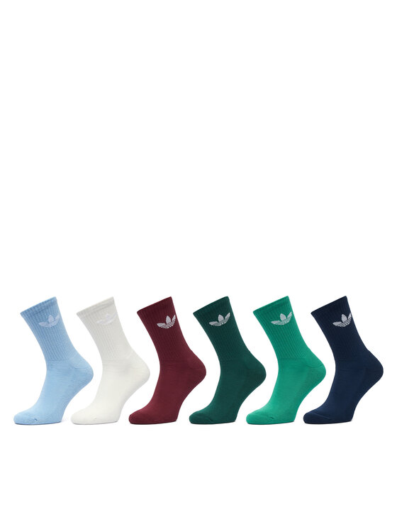 adidas Skarpety długie Trefoil Cushion Crew Socks 6 Pairs JI9504 Kolorowy