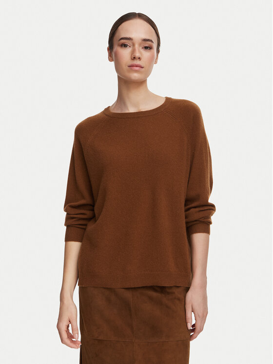 Marella Sweter Olmo1 2623366201 Brązowy Regular Fit