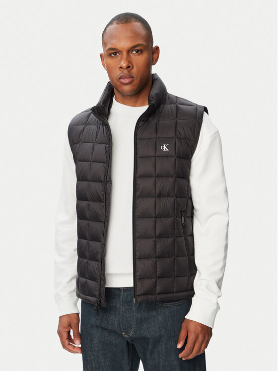 Calvin Klein Jeans Kamizelka LV04RG507G Czarny Regular Fit