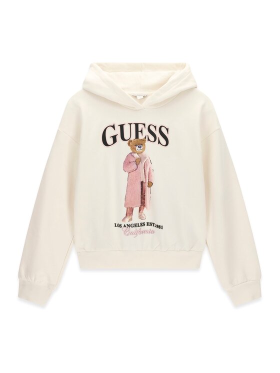 Guess Bluza J6BQ03 K6086 Kremowy Regular Fit