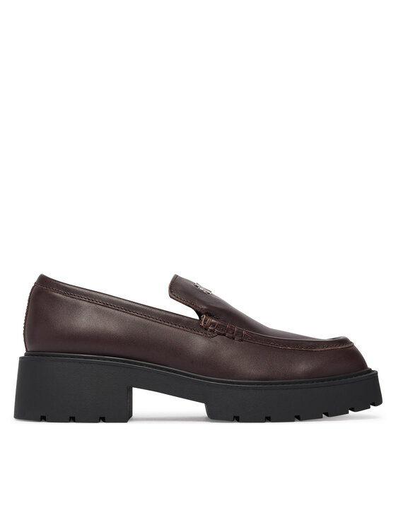 Calvin Klein Loafersy HW0HW03044 Bordowy