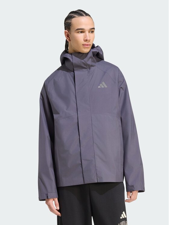 adidas Kurtka zimowa Essentials Packable KS7700 Szary ciemny Loose Fit