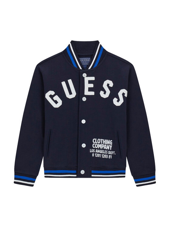Guess Bluza L6YQ03 K4013 Granatowy Regular Fit