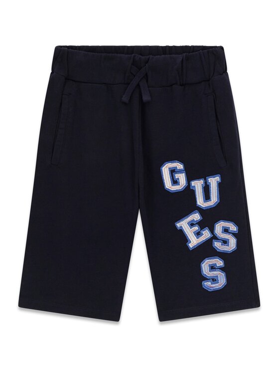 Guess Szorty sportowe L6GD02 KA6R4 Granatowy Regular Fit