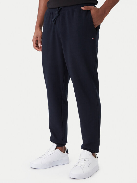 Tommy Hilfiger Spodnie dresowe Essential MW0MW37236 Granatowy Regular Fit