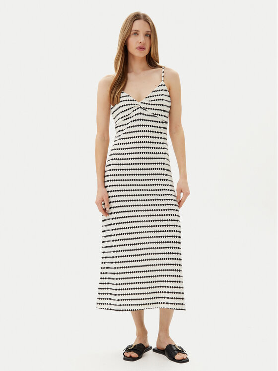 ONLY Sukienka letnia Eva 15346296 Kremowy Regular Fit