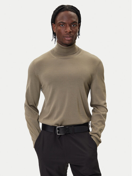 BOSS Golf Musso-P 50468262 Brązowy Slim Fit