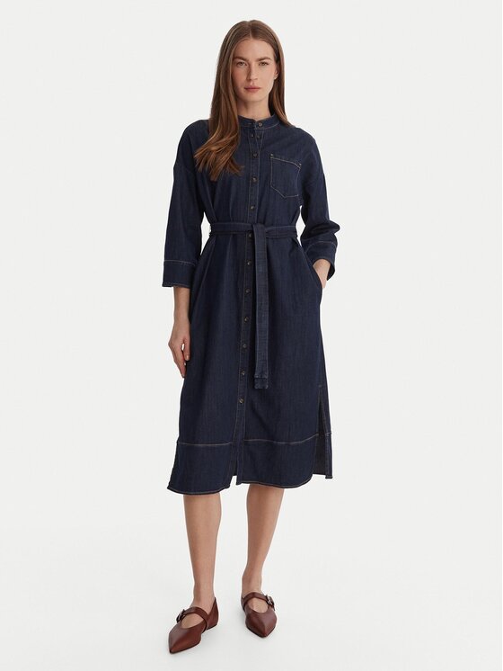 Marella Sukienka jeansowa Sarta 2615221051 Granatowy Regular Fit