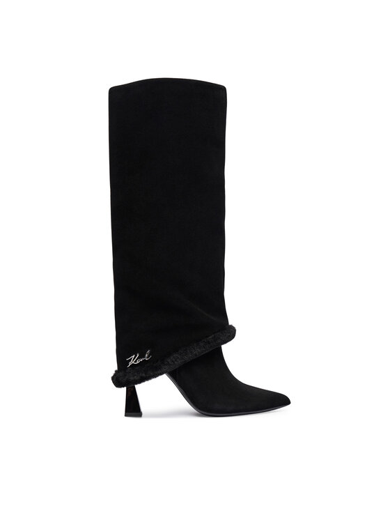 KARL LAGERFELD Kozaki Debutante KL32082 Czarny