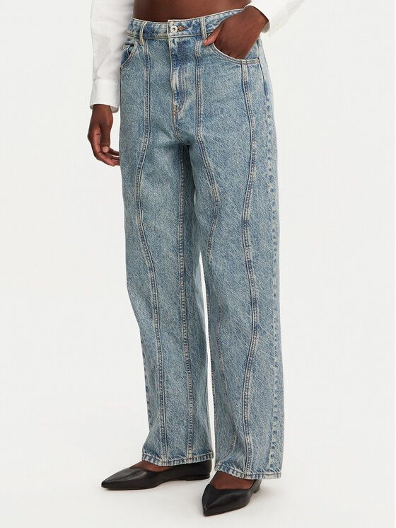 HUGO Jeansy Leni 50531726 Niebieski Loose Fit