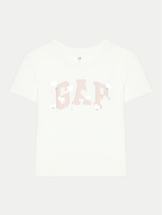 Gap T-Shirt 628713-01 Biały Relaxed Fit