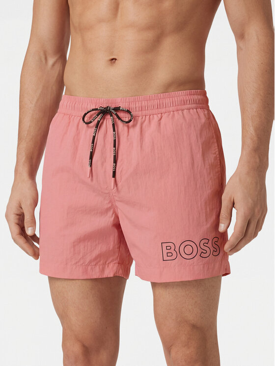 BOSS Szorty kąpielowe Mooneye 50469280 Różowy Regular Fit