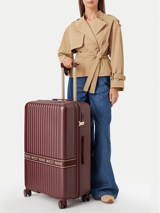 Nine West Walizka duża CEO-NW-L-002-10 Bordowy