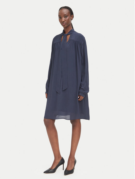 BOSS Sukienka codzienna C_Drystina 50571391 Granatowy Relaxed Fit