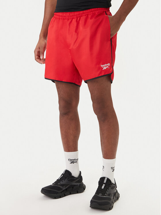 Reebok Szorty sportowe Best RK25557CCM Czerwony Regular Fit