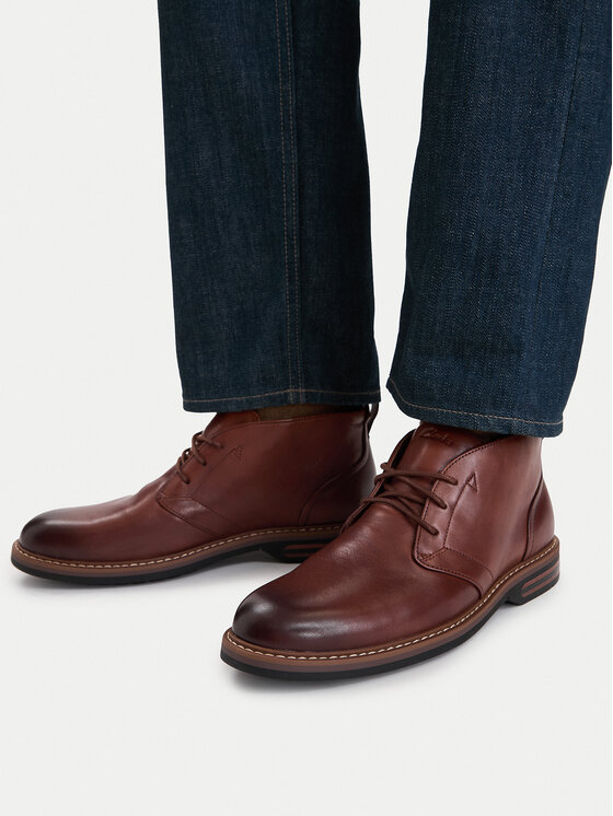 Clarks Trzewiki Aldwin 2 Chukka 26320116 Brązowy