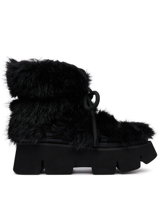 United Nude Śniegowce Stomper Fur Boot 1104801120 Czarny