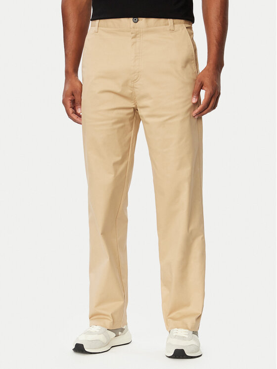HUGO Spodnie materiałowe Cino261 50567278 Beżowy Straight Fit