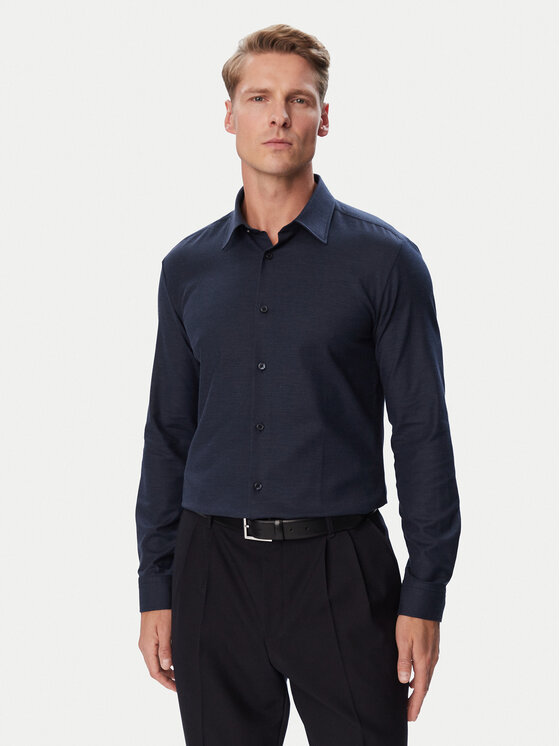 BOSS Koszula Roan-K-F 50571519 Niebieski Slim Fit