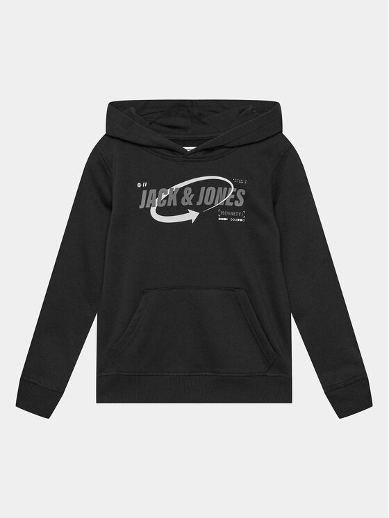 Jack & Jones Junior Bluza 12247700 Czarny Standard Fit