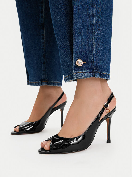 Nine West Sandały EO-TS6376-01 Czarny