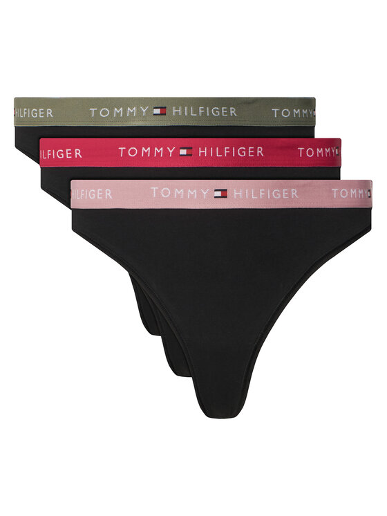 Tommy Hilfiger Komplet stringów UW0UW05530 Czarny