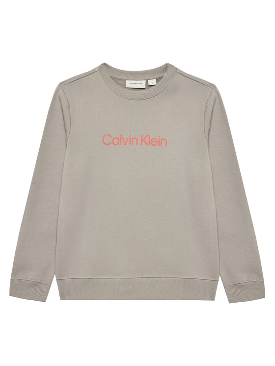Calvin Klein Jeans Bluza Inst Logo IU0IU00680 D Szary Regular Fit