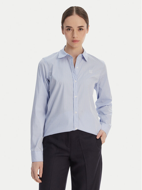 HUGO Koszula Essentia 50552601 Niebieski jasny Regular Fit