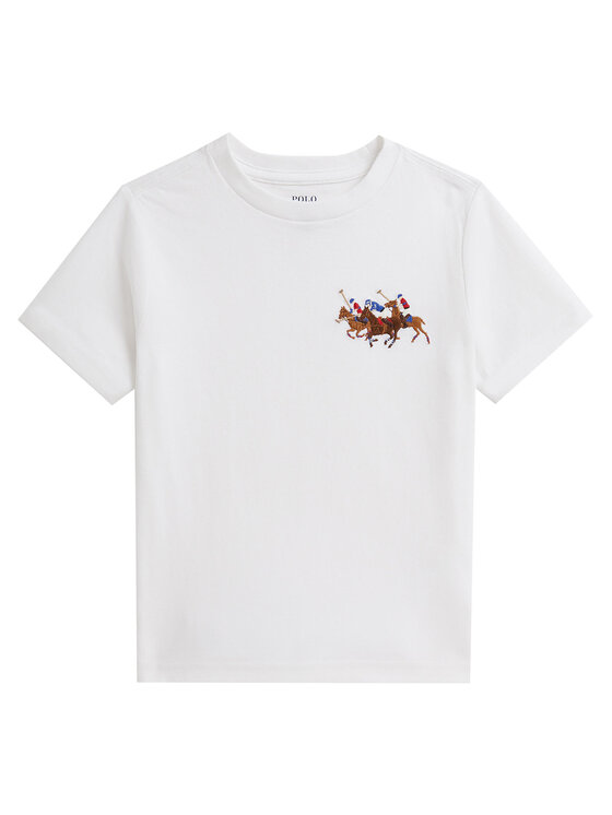 Polo Ralph Lauren T-Shirt 322A95734001 Biały Regular Fit