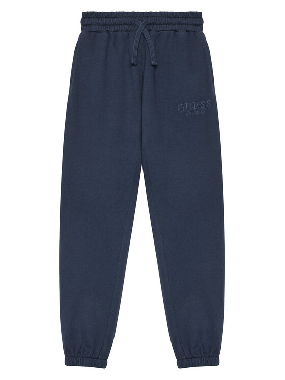 Guess Spodnie dresowe L5YQ19 KAV34 Granatowy Regular Fit