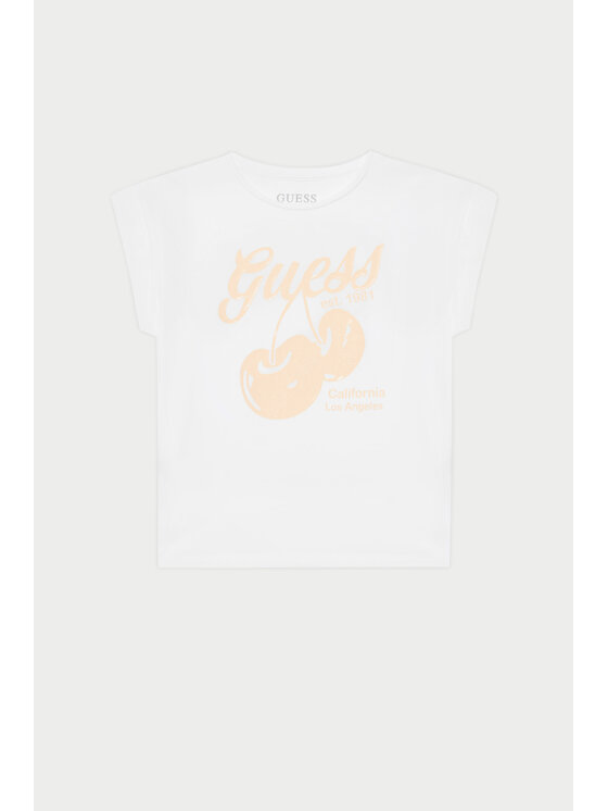 Guess T-Shirt J5GI00 K6YW4 Biały Regular Fit